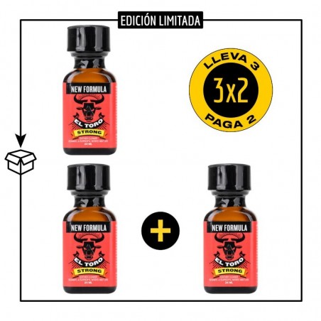 PACK 3 POPPERS EL TORO  24ML