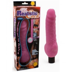 The realistic cock waterproof Pink vibe 20cm