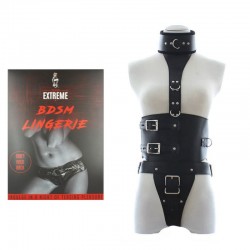 Corsé BDSM de Cuero con Tanga